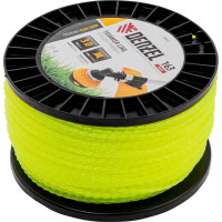 Леска FLEX CORD витой квадрат 3 мм, 163 м, на DIN катушке для триммера Denzel 96802