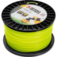 Леска FLEX CORD зубчатый квадрат 2.4 мм, 172 м, на DIN катушке для триммера Denzel 96804