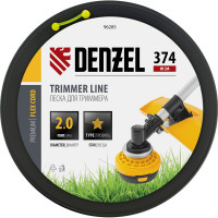 Леска FLEX CORD звезда 2 мм, 374 м, на DIN катушке для триммера Denzel 96285