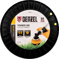 Леска FLEX CORD круглая 4 мм, 69 м, на DIN катушке для триммера Denzel 96283