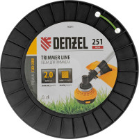 Леска FLEX CORD квадрат 2 мм, 251 м, на DIN катушке для триммера Denzel 96291