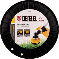 Леска FLEX CORD квадрат 2 мм, 251 м, на DIN катушке для триммера Denzel 96291
