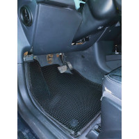 Ковры в салон автомобиля Eva Smart volvo s40 ii вариант макси 3d 2004 - 2012 эва сота серые c бежевой окантовкой 3301-B1A1-S