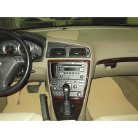 Ковры в салон автомобиля Eva Smart volvo s60 i 2000 - 2009 эва сота чёрные c черной окантовкой 1895-B5B5-S