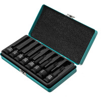 Набор ударных торцевых головок TORX 30-80, 1/2", 8 шт., в кейсе STELS 13999