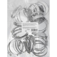 Металлические хомуты СИБРТЕХ стандартное болтовое крепление 60-80мм, 50шт/уп, ширина 9мм 47564