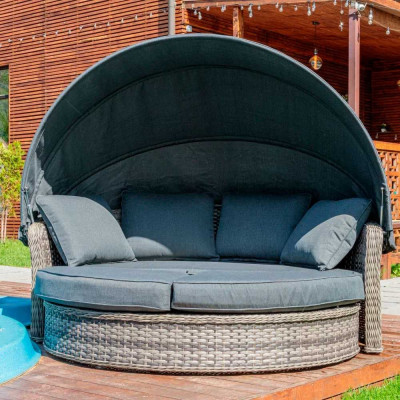 Садовый диван-трансформер Royal Family VIOLETTA, серый 1200-71-71