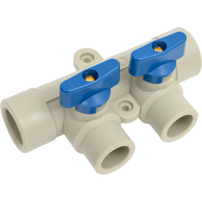 Коллектор TEBO PPR 25x20, 2 выхода, серый 031091251