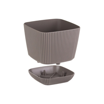 Кашпо IDEA ПИКАНТО 150x150мм, 1.8лМ 3209 французcкий серый