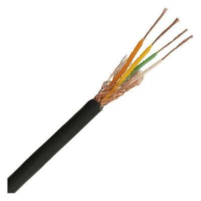 Кабель микрофонный ELTROS КММ 4x0,35, бухта 200м, черный КММ-0435-ELTROS-MP