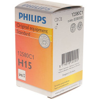 Автолампа PHILIPS H15, 55 PGJ23t-1 12V 1,5 12580C1
