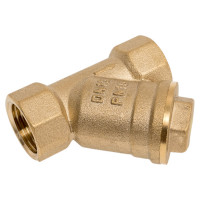 Фильтр ГАЛЛОП Y-образный, магнитный, латунь, газ, Ду15 Ру16 м/м, 50C 118015 036-0707