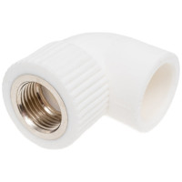 Угольник TEBO PPR комбинированный, 25x1/2" ВР 030030406