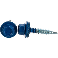 Кровельный саморез Госкреп 4.8х28 мм, RAL 5005, ярко-синие, 60 шт., пластиковый контейнер, 280 мл 2-0017290