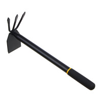 Двухсторонняя мотыга INBLOOM с антискользящей ручкой, 41x18 см, металл 181-078