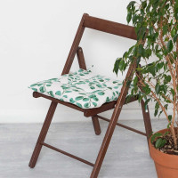 Сидушка на стул Доляна "Эвкалипт" 42x42 см, 100% хлопок, рогожка 164 г/м2 9215869