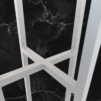 Подставка для цветов и растений напольная металлическая Saros Polymer белая 410000