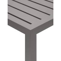 Стол кофейный уличный GreenWeen KORFU каркас алюминий, цвет LAVA, 440x440x400 мм GW-CT-KORFU-LAVA