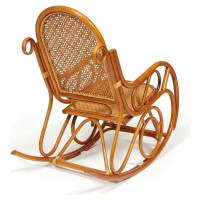 Кресло-качалка Tetchair MILANO (разборная) / без подушки / ротанг top quality, 58x136x103 см, Cognac (коньяк) 13273