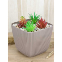 Кашпо IDEA ПИКАНТО 150x150мм, 1.8лМ 3209 французcкий серый