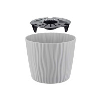 Кашпо IDEA ВОЛНА D160 мм, 2 л, с вкладышем М 3188 Кремовый