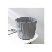 Кашпо IDEA ВОЛНА D250 мм, 8 л, с вкладышем М 3190 Серый