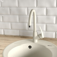 Смеситель для кухни Lemark LINARA с высоким поворотным изливом, цвет: жасмин LM0405PJS
