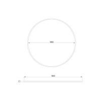 Шинопровод Elektrostandard Esthetic Magnetic Round черный Ø1800 a067843
