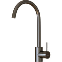 Смеситель для кухни MIXLINE 35k MLSS-0303BL трубчатый излив, ЧЕРНЫЙ ГРАФИТ 553817