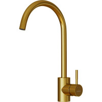 Смеситель для кухни MIXLINE 35k MLSS-0303G трубчатый излив, золото 553818