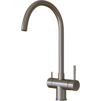 Смеситель для кухни MIXLINE 35k MLSS-0326 трубчатый излив, подключение к фильтру, сатин 553824