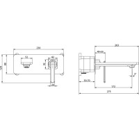 Смеситель для умывальника Lemark "Миста" встраиваемый, белый/золото LM6426WG