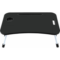 Столик складной для ноутбука/завтрака BRABIX BT-001 600х400х265 мм, органайзер, черный, 532899