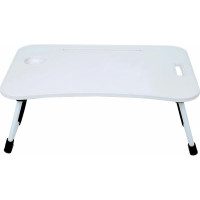 Столик складной для ноутбука/завтрака BRABIX BT-001 600х400х265 мм, органайзер, белый, 532900