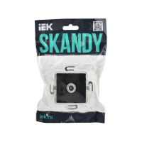 Розетка TV оконечная IEK SKANDY SK-A12Bl черный SK-A10-O-K02