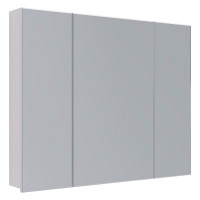 Шкаф зеркальный Lemark UNIVERSAL 100x80 см, 3-х дверный, цвет корпуса белый глянец LM100ZS-U