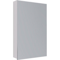 Шкаф зеркальный Lemark UNIVERSAL 50x80 см 1 дверный, петли слева, цвет корпуса: Белый глянец LM50ZS-U