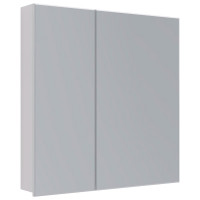Шкаф зеркальный Lemark UNIVERSAL 80x80 см, 2-х дверный, цвет корпуса белый глянец LM80ZS-U