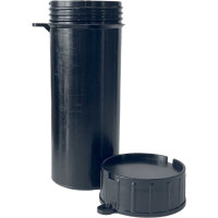 Пластиковый пенал-тубус для ключей GRM черный, 110 мм, диаметр 40 мм, с прорезью для опломбирования 153330111