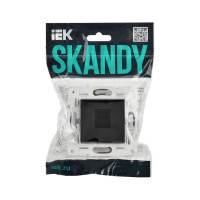 Розетка компьютерная IEK SKANDY RJ45 кат.5E SK-K01Bl черный SK-K10-1-K02