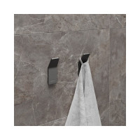 Крючок одинарный для полотенец Lemark SMOOTH LINE 2 шт., графит 9716003