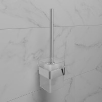Ершик для унитаза с держателем Lemark SMOOTH LINE хром 9761019