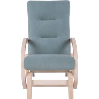 Кресло-качалка маятник Мебелик Мэтисон ткань минт, каркас береза белая П0004569 6470