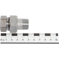 Соединитель Giacomini латунь хром американка Ду 15 1/2 прямой ВР/НР R18 R18X003 127-0770