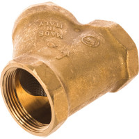 Фильтр сетчатый Giacomini Y-образный латунь Ду 40 Ру30 G1 1/2 ВР R74A R74AY107 036-0948