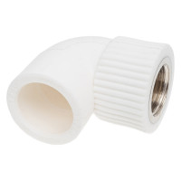 Угольник TEBO PPR комбинированный, 25x1/2" ВР 030030406