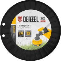 Леска двухкомпонентная EXTRA CORD (2 мм, 251 м, квадрат, на DIN катушке) для триммера Denzel 96844