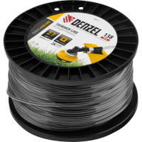 Леска двухкомпонентная EXTRA CORD (2.7 мм, 138 м, квадрат, на DIN катушке) для триммера Denzel 96819