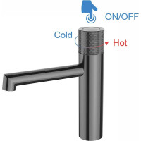 Смеситель для раковины VINCEA Desire вороненая сталь VBF-1D3GM