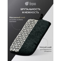 Объёмная мочалка Банные штучки мозаика 10x15x2.5 см, medium 41466